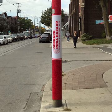 Street Pole After Bella Anti-Stick Paint